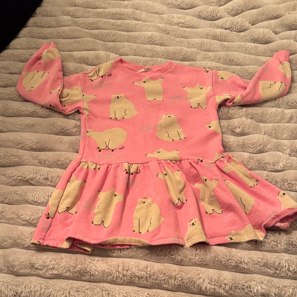 H&M Pink polar Bear motif  Dress